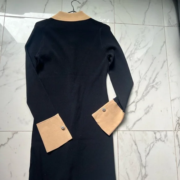 J Crew - Ribbed polo sweater-dress with jewel buttons - Picture 8 of 10